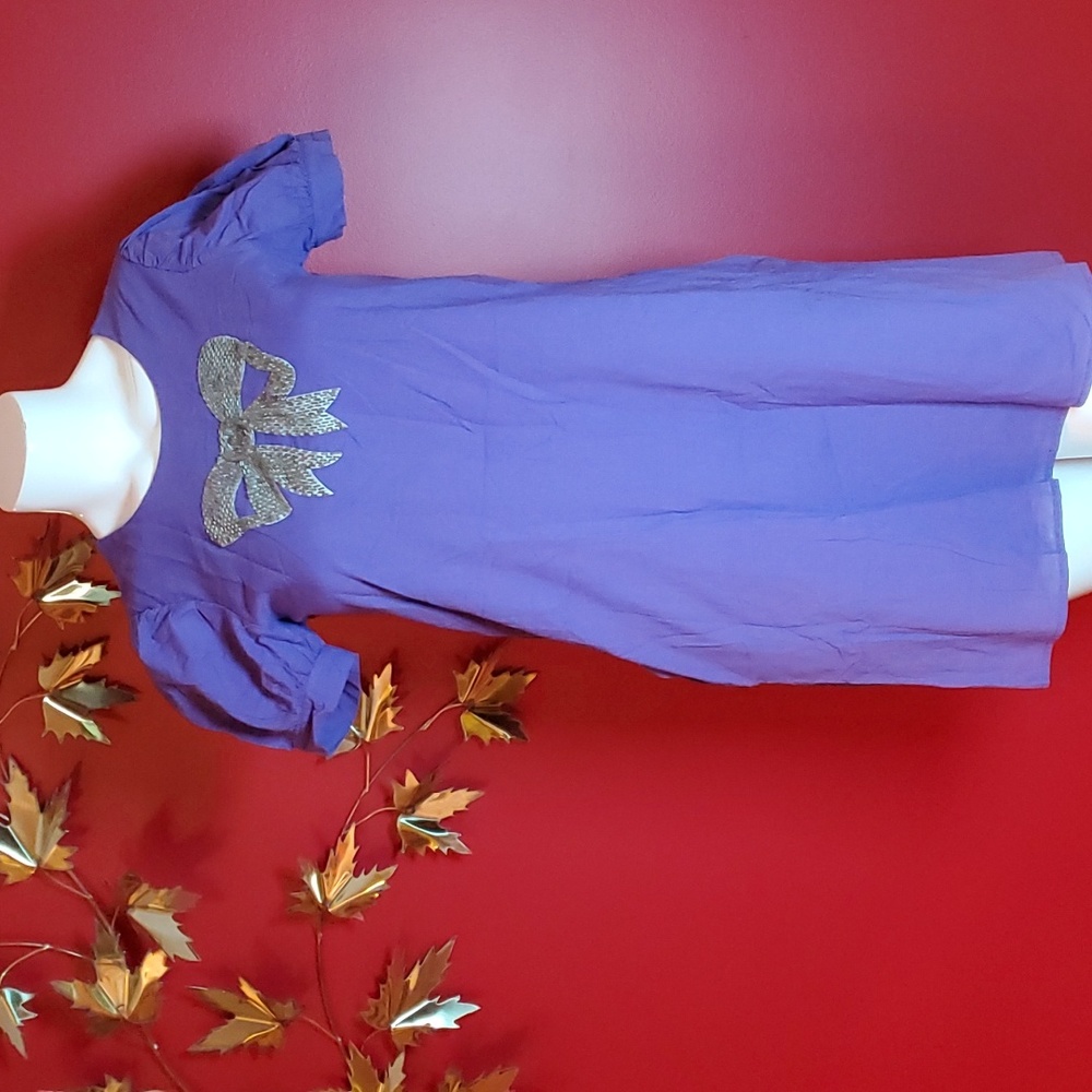 Va Va Designer Sparkle Bow Cotton Dress - Size S - Picture 1 of 10